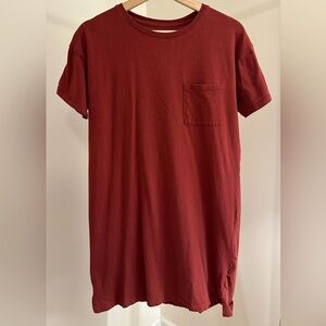 SO Women’s Burgundy T-Shirt Dress